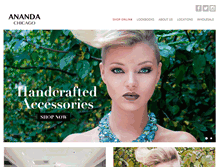Tablet Screenshot of anandachicago.com